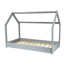 Kinderbett mit Matratze STANDARD Hausbett Einzelbett skandinavisches 160x80cm